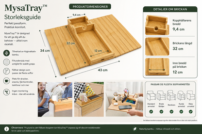 MysaTray™ | Bambuarmbricka med halkskydd